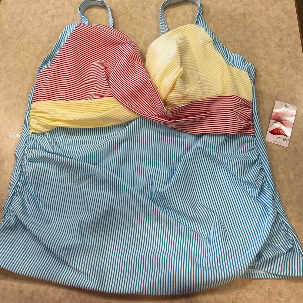 NET Lands End Swim Top Plus Size 22